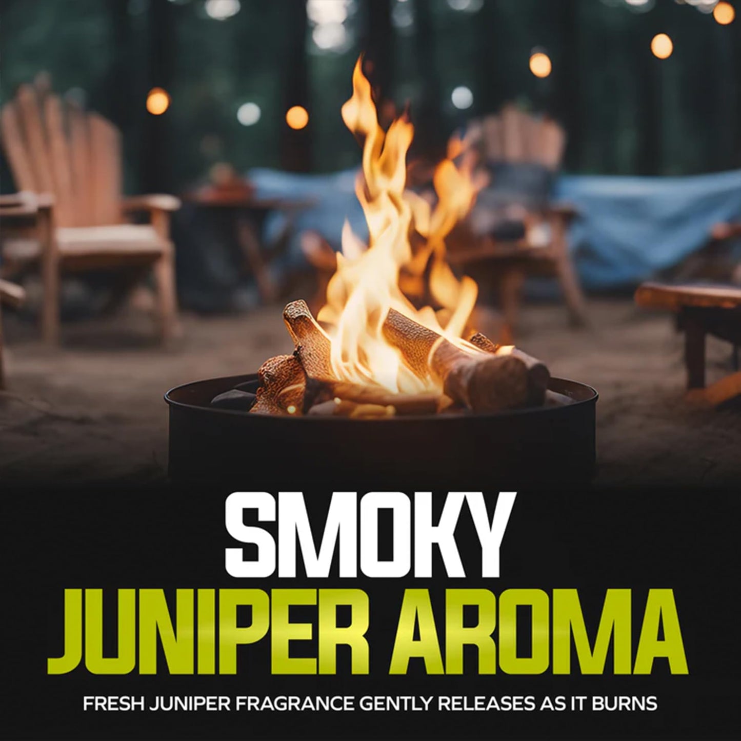 JFIREWOOD1.5 Sun Joe Smokin' Joe's Firewood, Kiln Dried Clean-Burning Juniper Firewood for Solo Stoves, Firepits, Fireplaces or Cooking, 20 Logs
