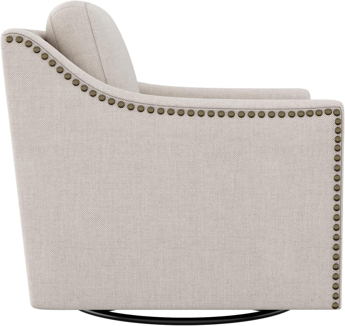 Jantaypor Swivel Accent Chair Set of 2，Armchair，Bronze Nail Decoration Comfy Living Room Chair,Single Sofa Chair，Reading Chairs,for Living Room Bedroom Reading Apartment (Cream, 2 Cream)