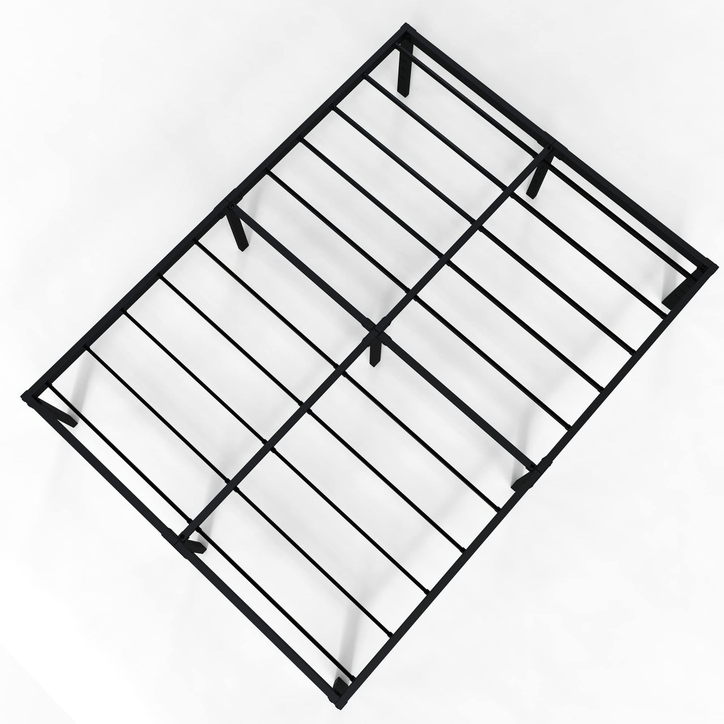 DiaOutro 18 Inch Full XL Bed Frame Heavy Duty Metal Platform No Box Spring Needed, Maximum Storage, Easy Assembly, Noise Free, Black