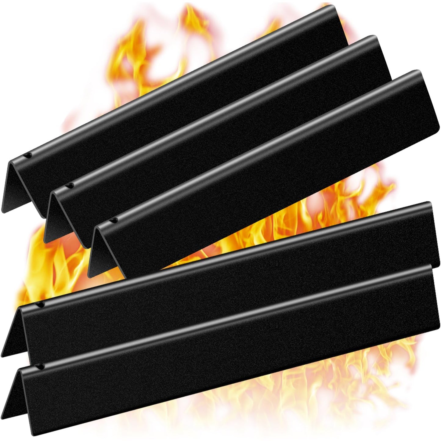 Paayox Flavorizer Bars 22.5 Inch for Weber Spirit Grill Parts Genesis Silver Gold B C Grill Parts, Spirit 300 320 330 E310 Grill Parts with Side Control, 5 PCS Genesis Grill Parts for Weber 7536 7537
