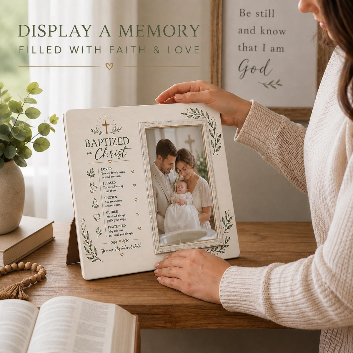 Baptism Picture Frame Baptism Gifts For Boys And Girls Christian Gifts