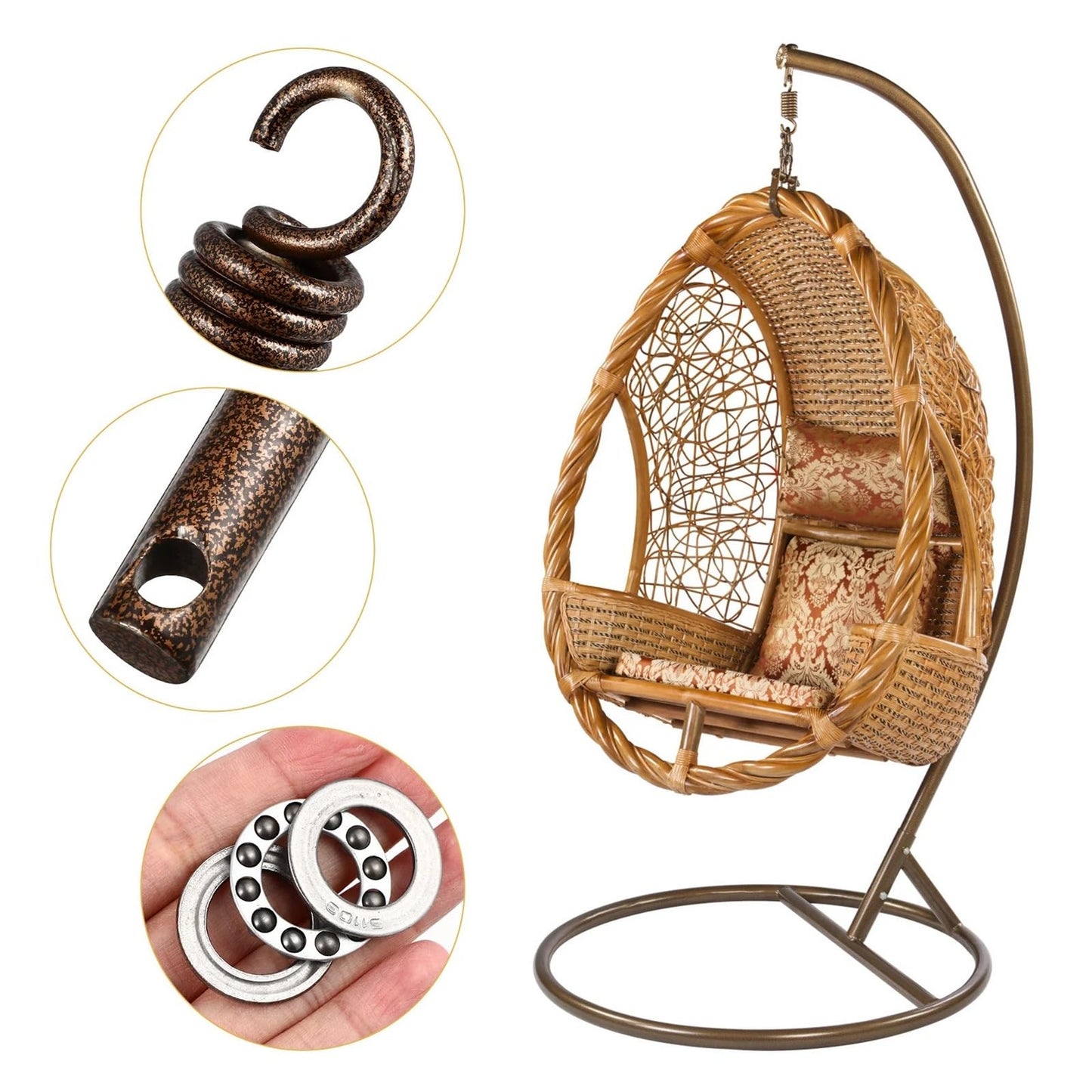 Hammock Chair Spring Premium Hammock Suspension System Includes Heavy Duty Spring Hooks Ceiling Mount Hangers For Swing Chair Outdoor Patio Backyard