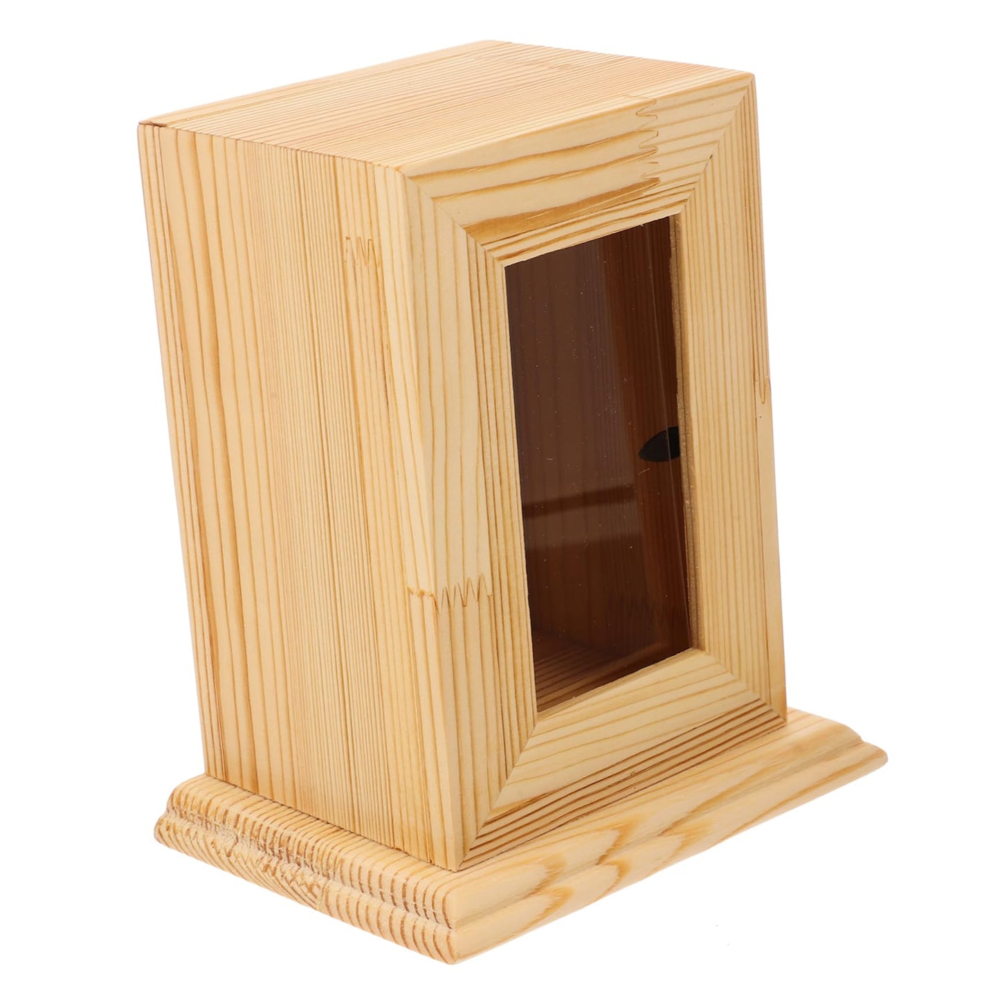 BESPORTBLE Cat Cremation Ashes Memorial Urn Wooden Pet Ash Container Photo Frame Portable Design for Remembrance and Healing