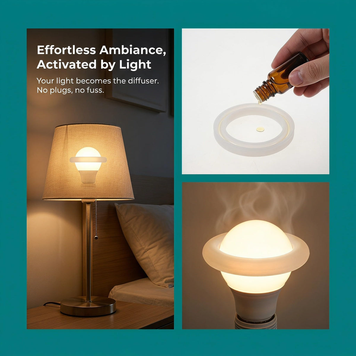 2pcs Light Bulb Fragrance Ring Silicone for Bayonet Sockets