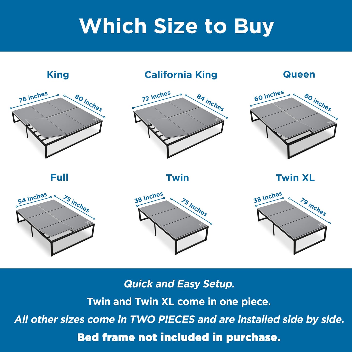Meliusly Original Bunkie Board Twin XL (38x79) – Bed Support Board