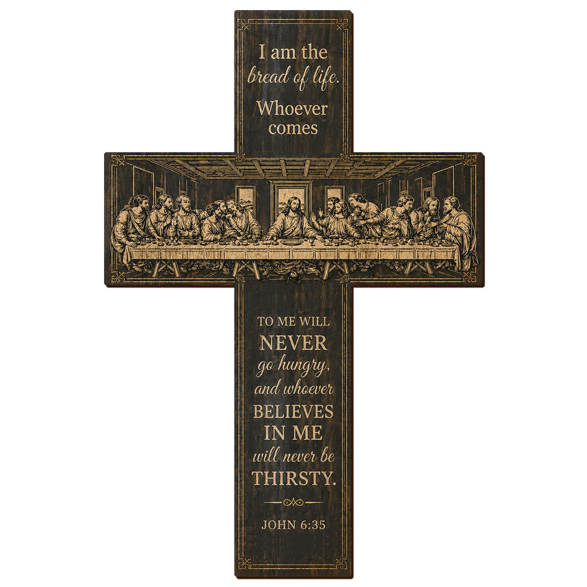 She Love Wooden Cross Wall Decor, 12 Inch Lightweight Christian Wall Art