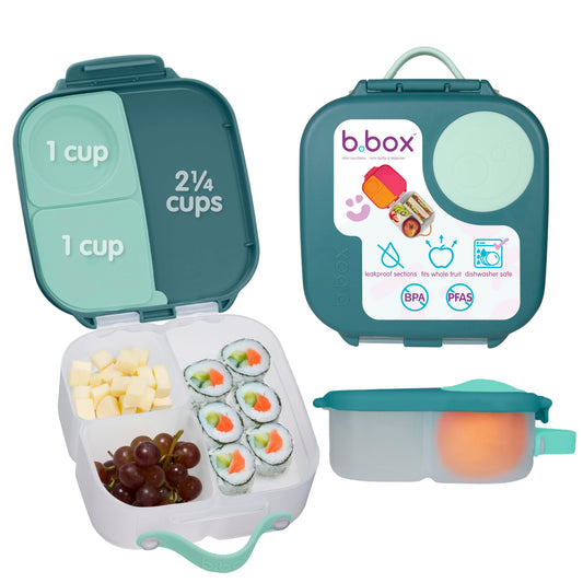 b.box Mini Lunch Box, Snack Containers for Kids, Lunch Box Kids, 4.25 Cup