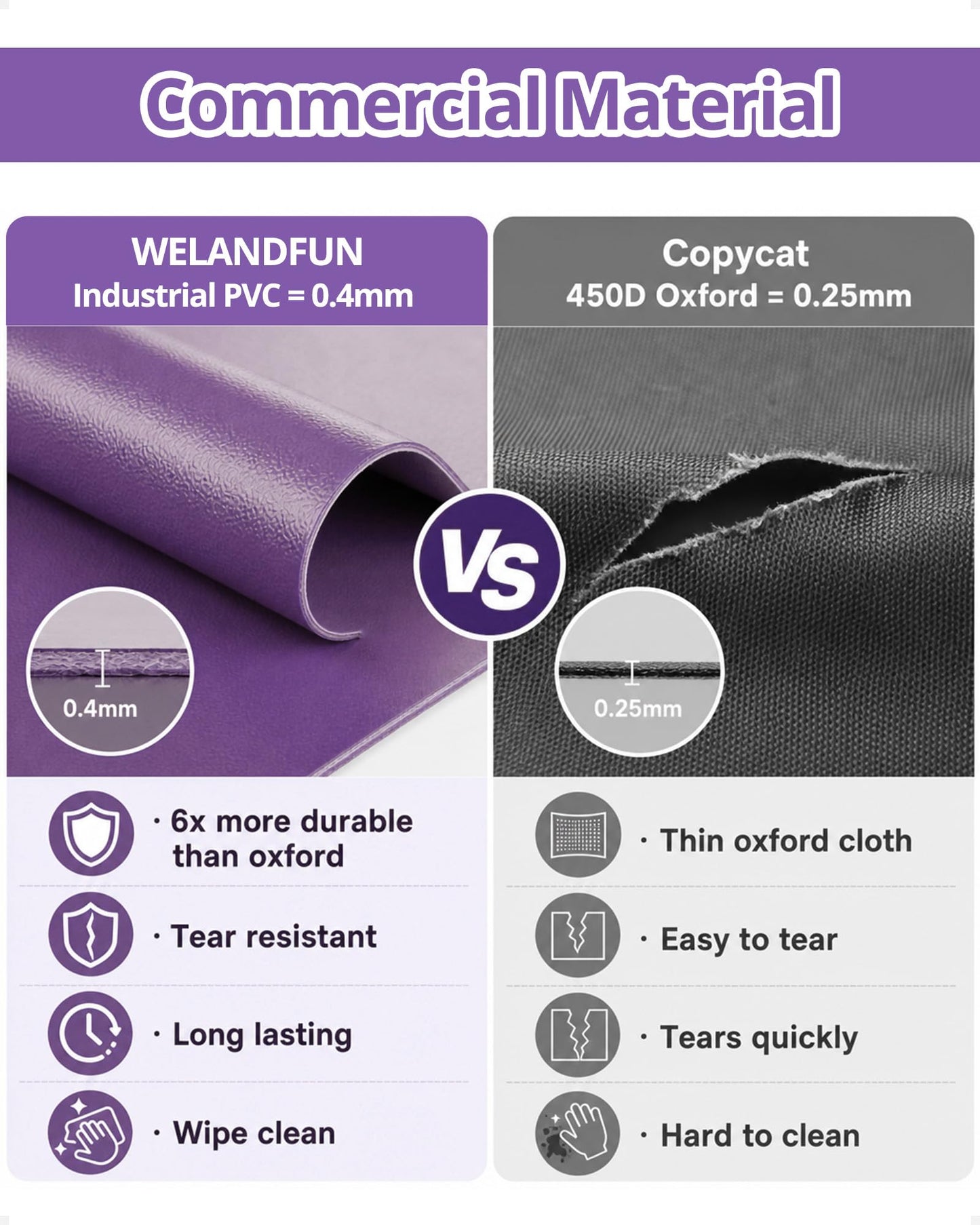 WELANDFUN 26.3ft PVC Commercial Inflatable Water Slide for Big Kids Adults
