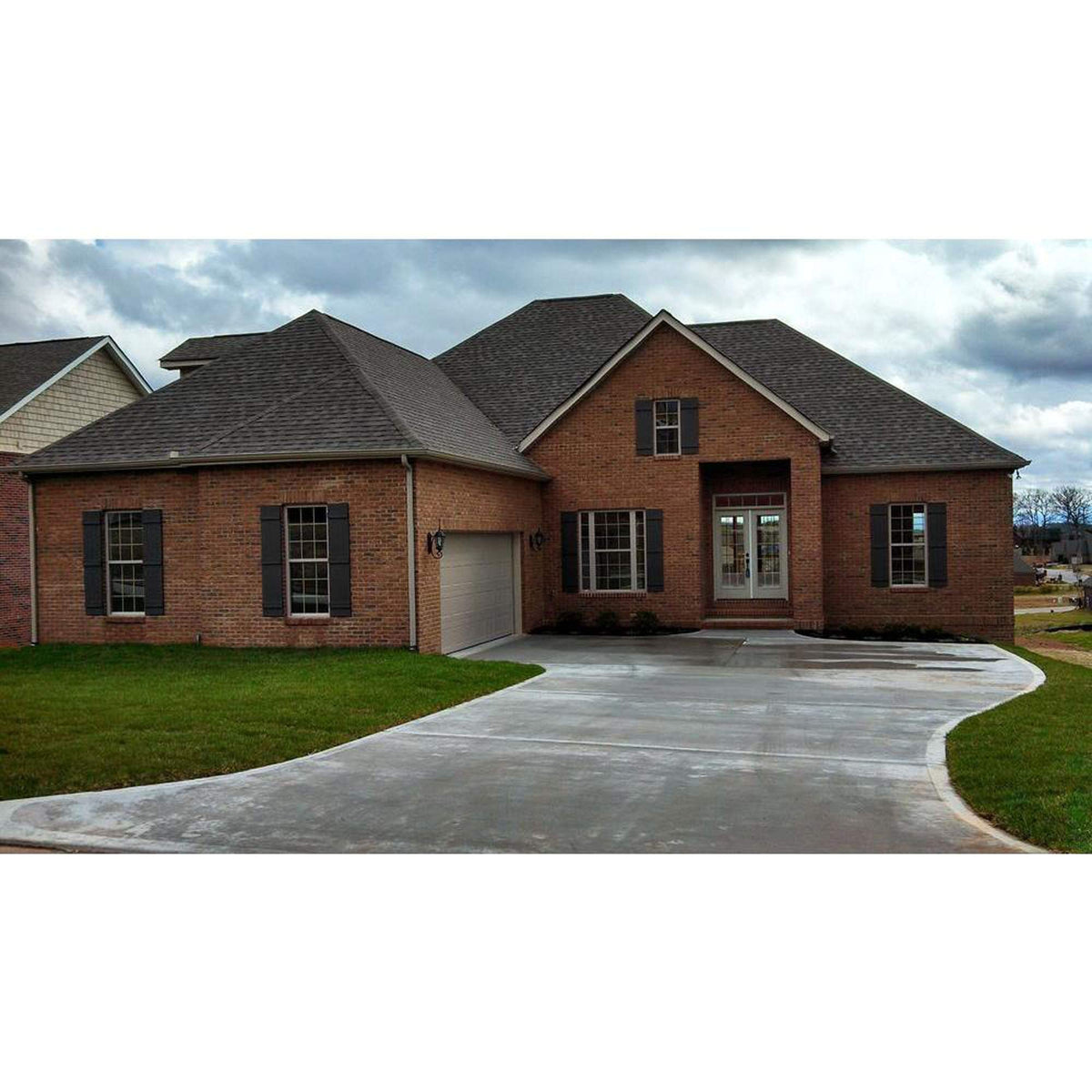 Ekena Millwork Lifetime Vinyl LJ4S14X05900BL Standard Four Board Joined, Board-n-Batten Vinyl Shutters, w/Installation Shutter-Lok's & Matching Screws (Per Pair), 14"W x 59"H, Black