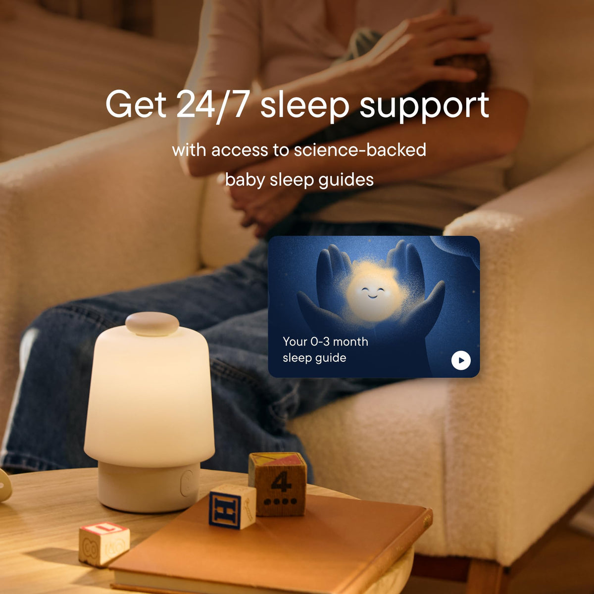 Hatch Baby Sound Machine & Night Light Routine Builder (Peach)