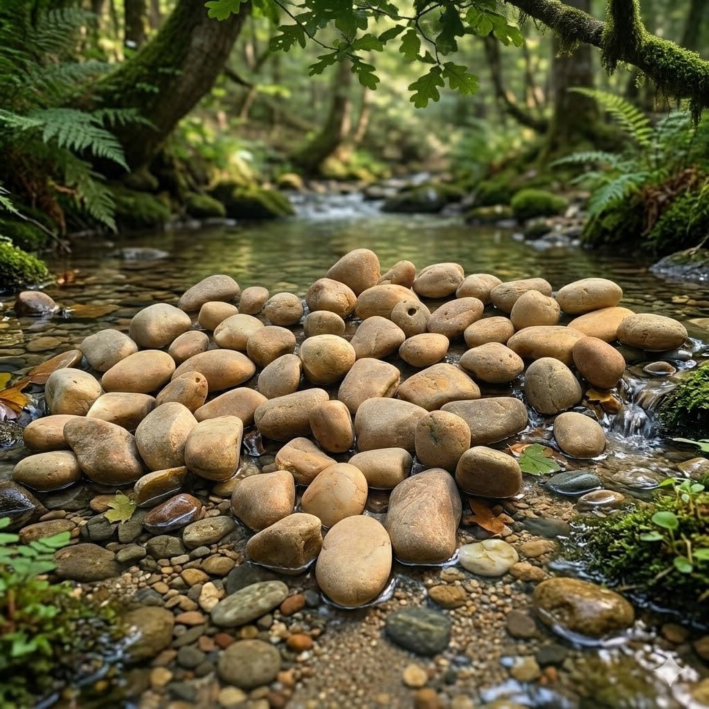 Lestar Sauna Stone, Nature Pebbles Sauna Rocks for Stove and Heaters, 22 lbs Sauna Stones Sauna Accessories