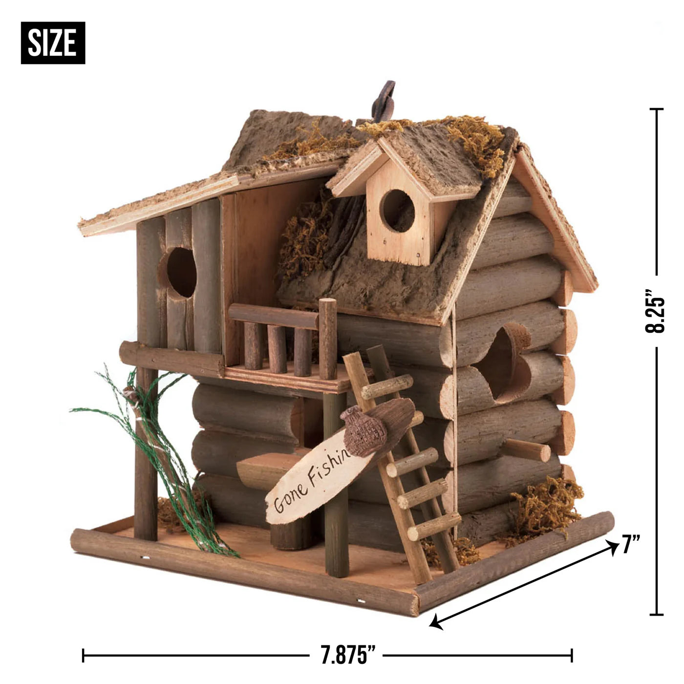GONE FISHIN’ BIRDHOUSE