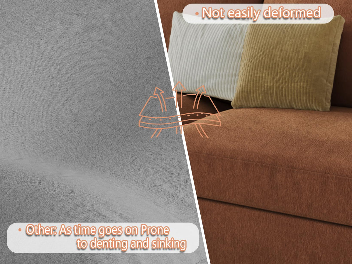EASE MOOSE Sectional Modular Sofa,Luxury Comfty Deep Seat Couch