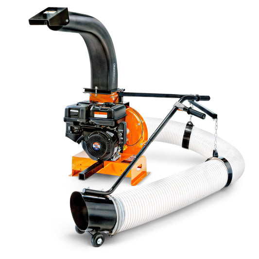 SuperHandy Truck Loader Leaf Vacuum – 15HP Electric Start Engine, Serrated Metal Impeller, Hitch or Tailgate Mount, Commercial Debris Vacuum for Lawn & Landscape Cleanup