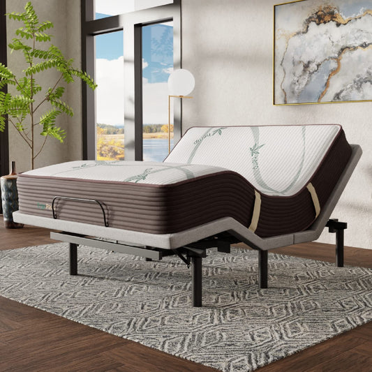 ERGO-Pedic, CoreLift + Massage Comfort Lounger, Adjustable Bed Base with Zero Gravity and Anti-Snore, Cal King