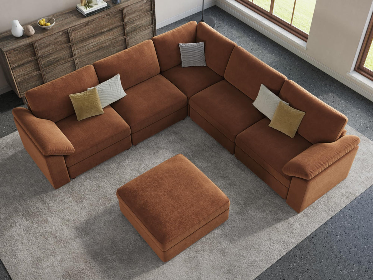 EASE MOOSE Sectional Modular Sofa,Luxury Comfty Deep Seat Couch