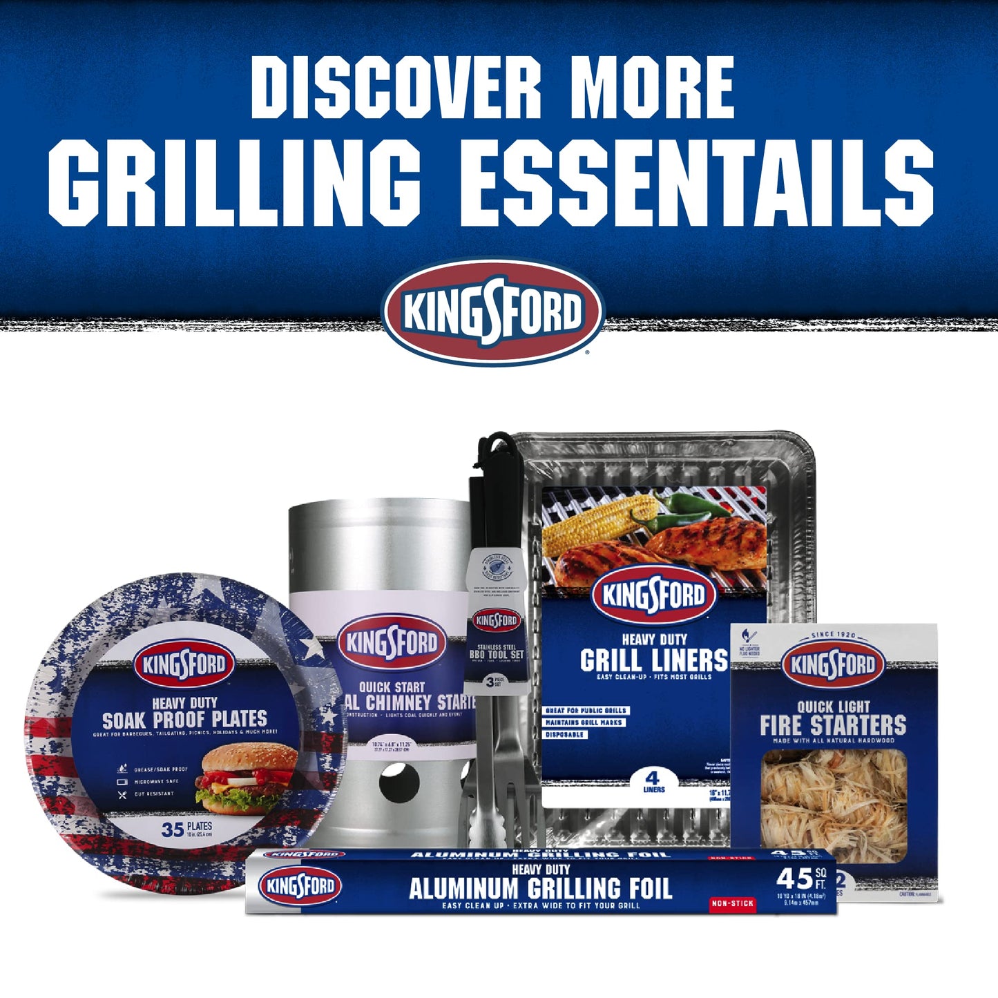 Kingsford Quick Light Fire Starter Rolls, All Natural Hardwood with Paraffin, Water Resistant and Easy Lighting for Charcoal, Pellet Grills, Smokers, Campfires, Outdoor Fireplaces, 32 Count