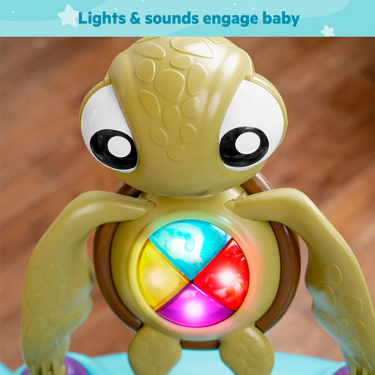 Bright Starts Disney Baby Finding Nemo Sea of Activities Baby Activity Center Jumper with Interactive Toys, Lights, Songs & Sounds, 6-12 Months (Blue)