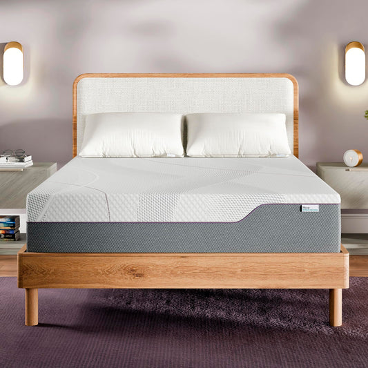 Sleep Innovations Shiloh 12 Inch Green Tea Memory Foam Mattress, Twin Size, Bed in a Box, Medium Feel