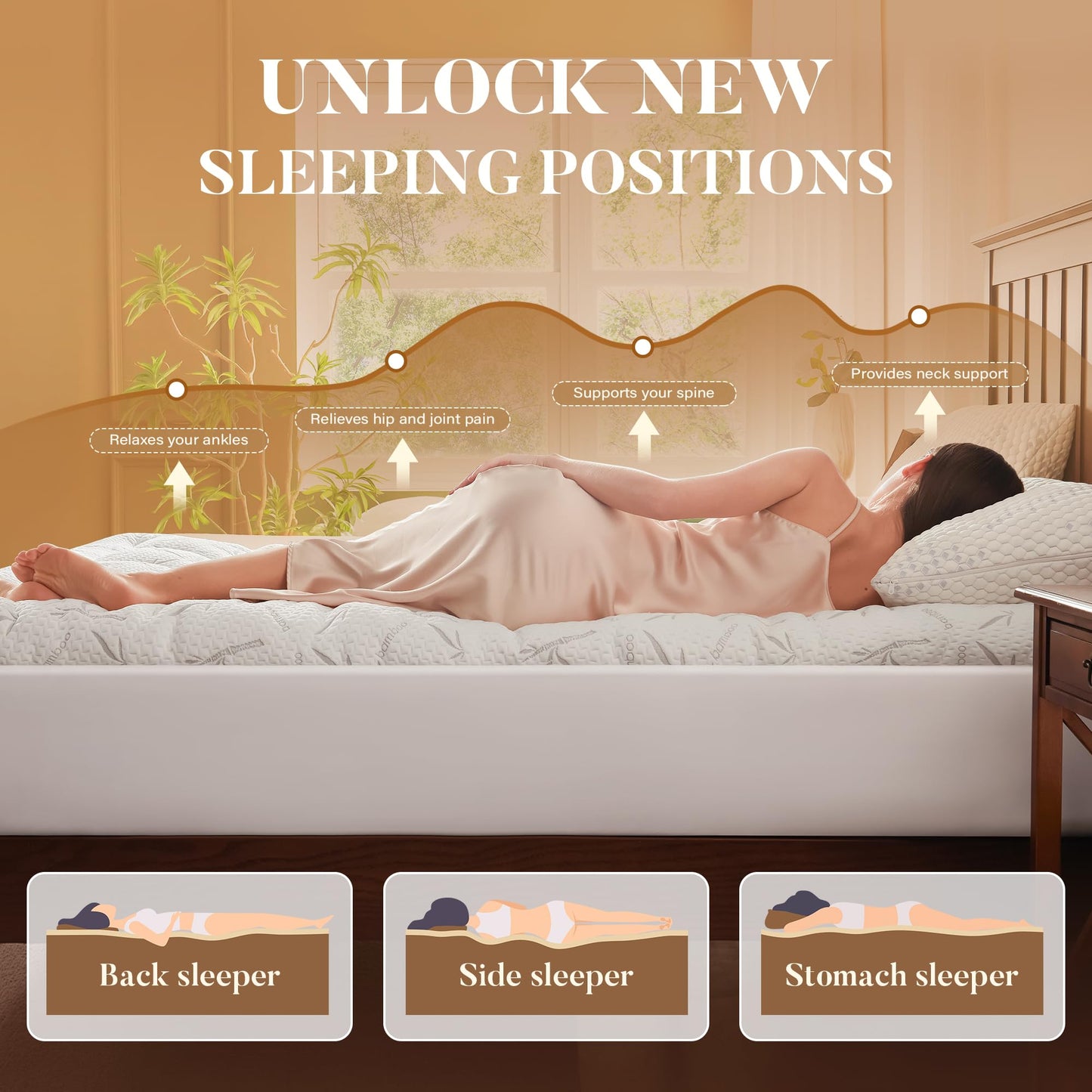 PRIMESOFT 100% Waterproof King Size Mattress Topper, Thick Pillow Top Mattress Pad，Up to 21 Inch Deep Pocket,Soft Breathable Mattress Pad for Back Pain, Protector Cover(White)