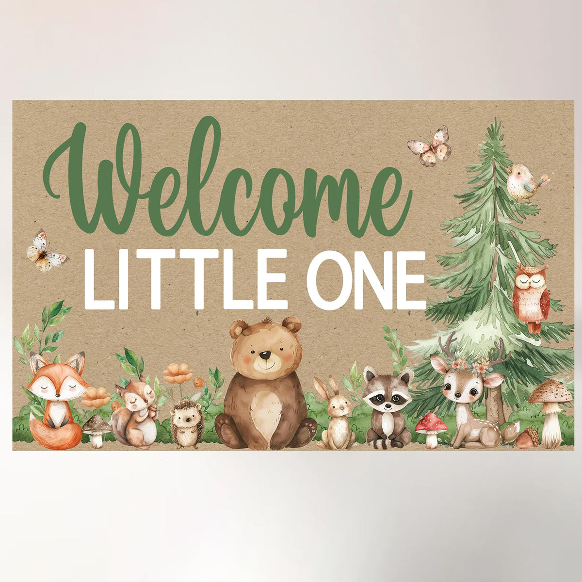 Woodland Banner for Woodland Baby Shower Decorations