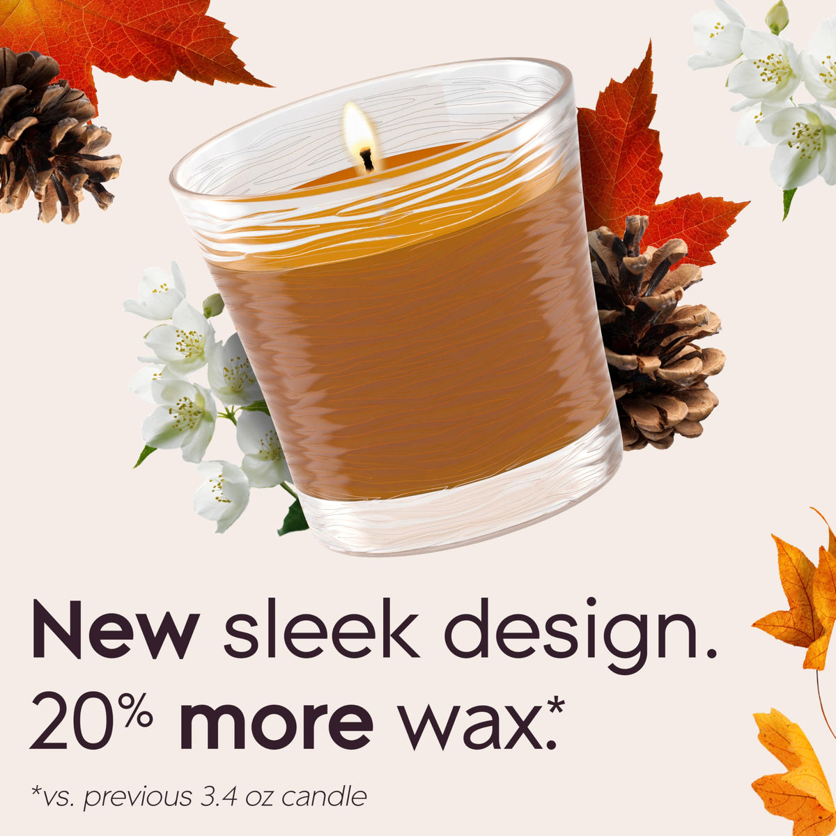 Glade 1-Wick Scented Candle Jar, Cashmere Woods, 2 Count