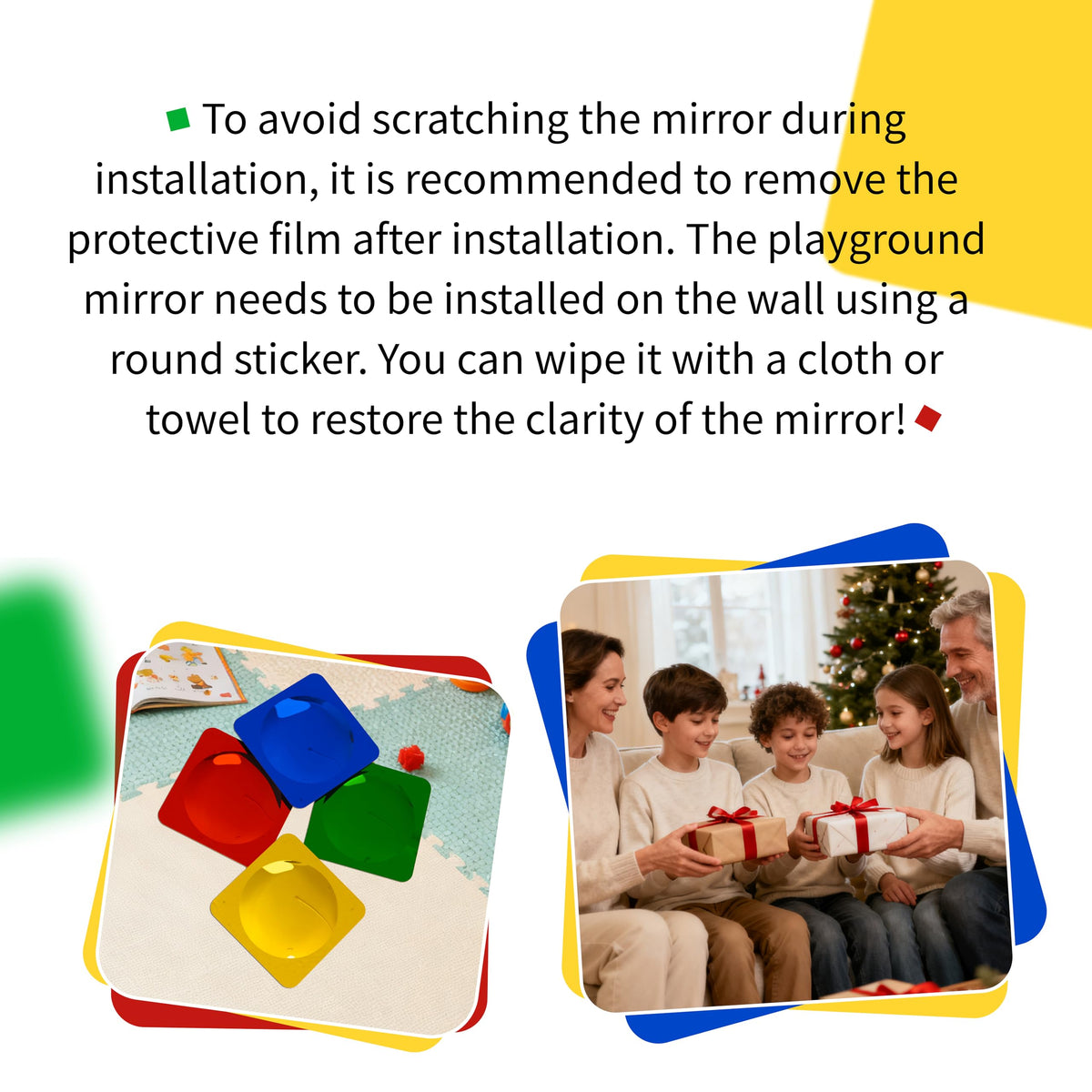 Whimtoyland 4PCS Sensory Mirror for Kids, Gift for Autistic Boys & girls