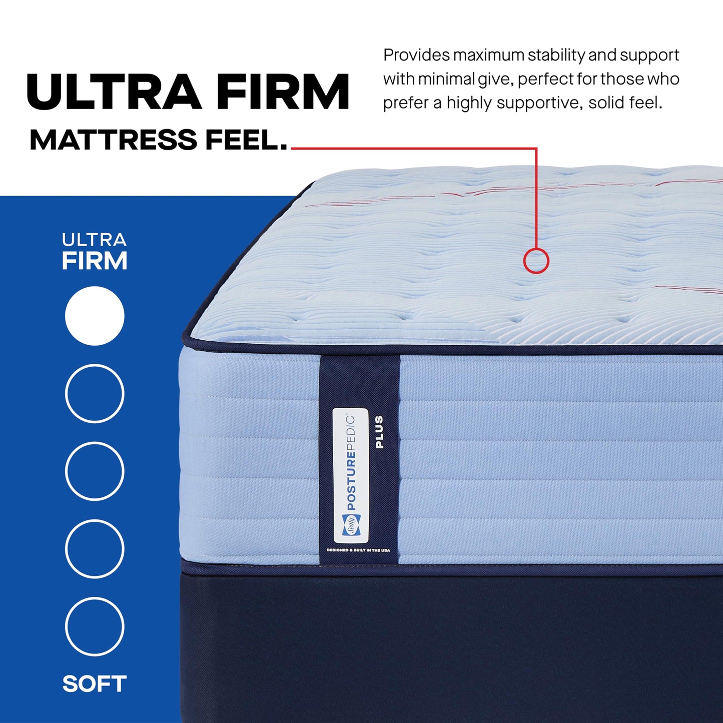 Sealy Posturepedic® Plus Glenshaw 13" Ultra Firm Tight Top Innerspring Mattress - Queen