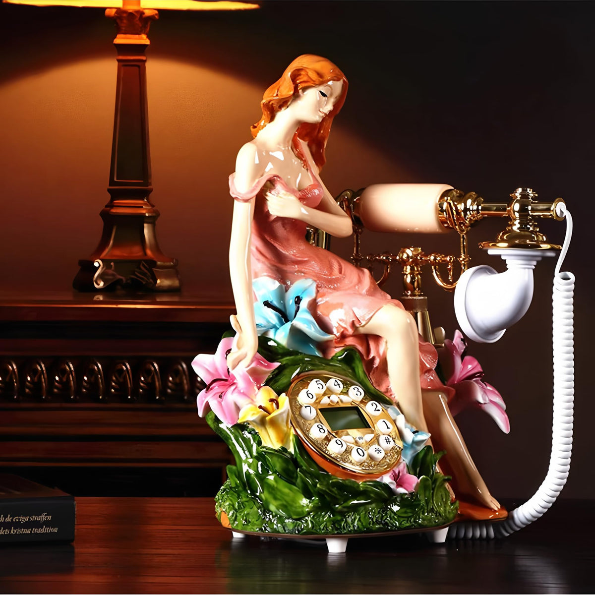TelPal Basic Corded Telephone with Caller ID,Modern Landline Phone Pretty Unique Design, Decorative Wired Phone Systems for Home, Office and Shops