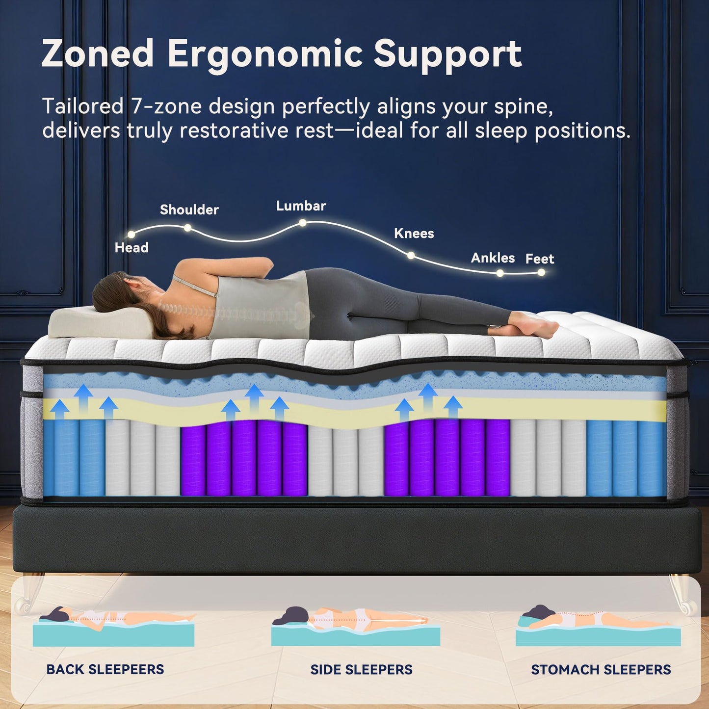 DIFAME California King Mattress, (2026 Upgraded) Hotel-Level Luxury Medium Firm 14 Inch King Hybrid Mattress in a Box, with Cool Gel Memory Foam & Pocket Springs, Extra Edge Support, 365-Night Trial