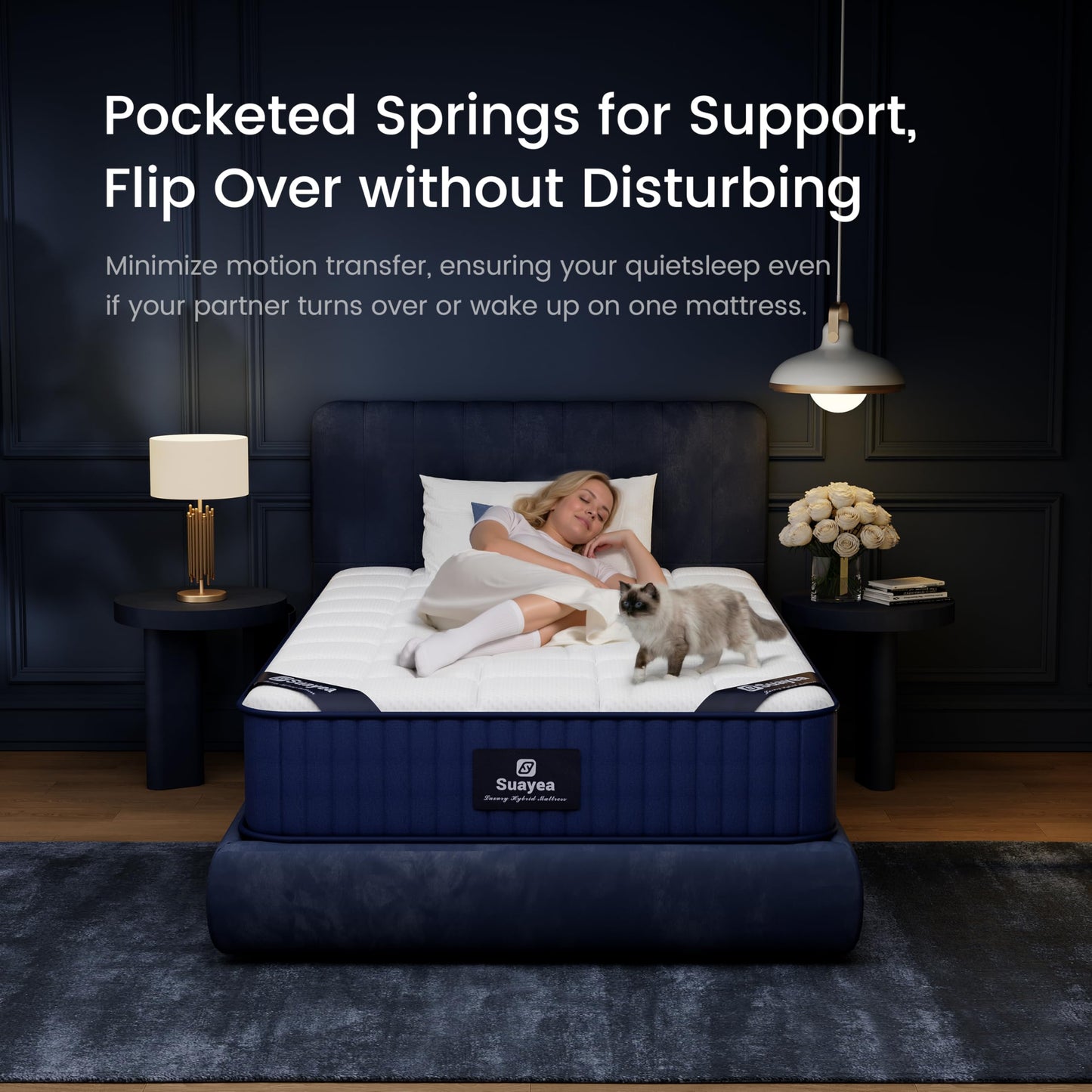 Twin XL Mattress, 8 inch Hybrid XL Twin Mattress in a Box, Twin XL Memory Foam Mattress Cooling Gel with Pocket Springs, Hotel Luxury Mattress Twin XL for Pressure Relief, CertiPUR-US, Medium Firm