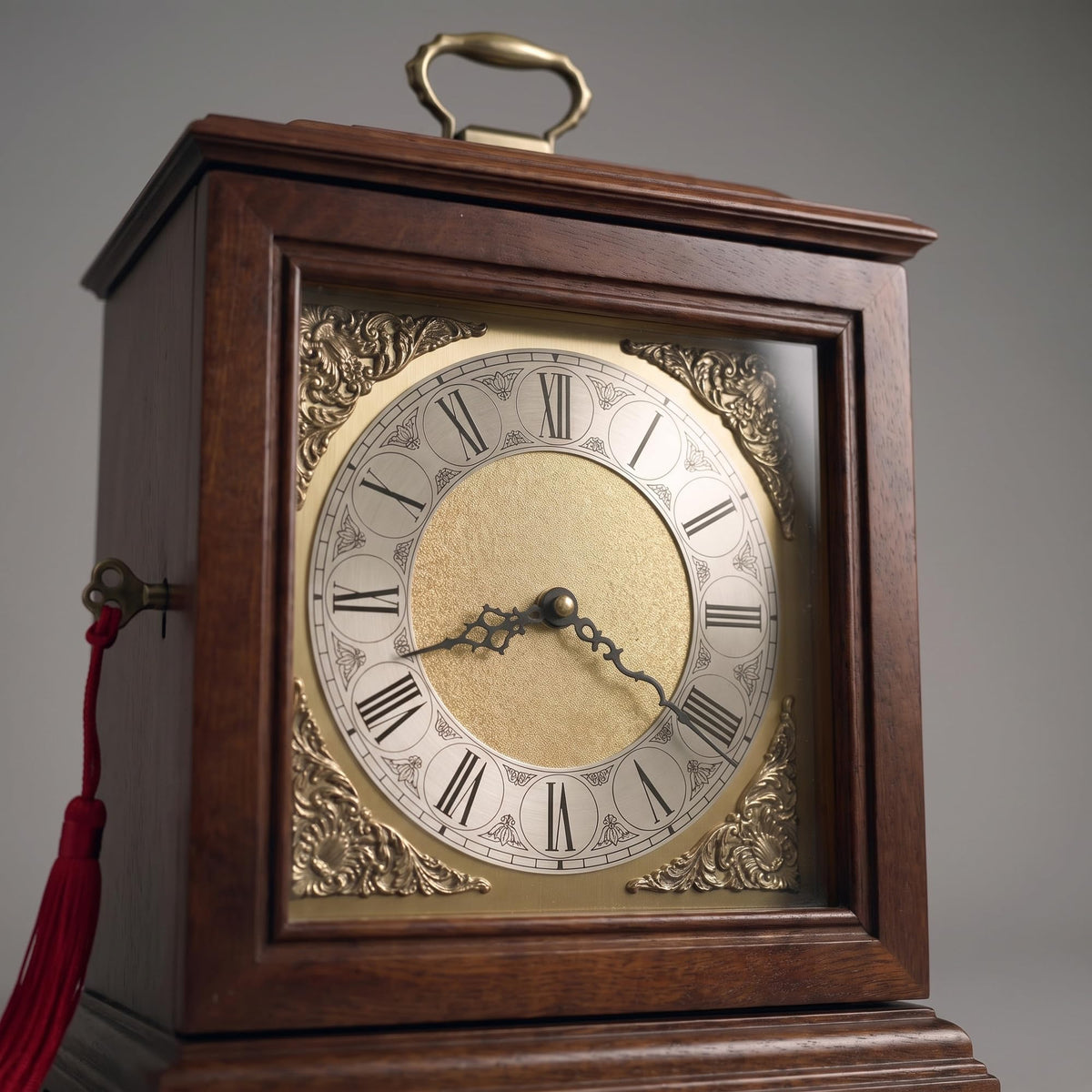 Howard Miller Continuum II Mantel Clock Urn Box 810-122 – Windsor Cherry, Select Hardwoods & Veneers, Bracket-Style, Roman Numerals, Interior | Memorial Wall Digital Tribute Access Included