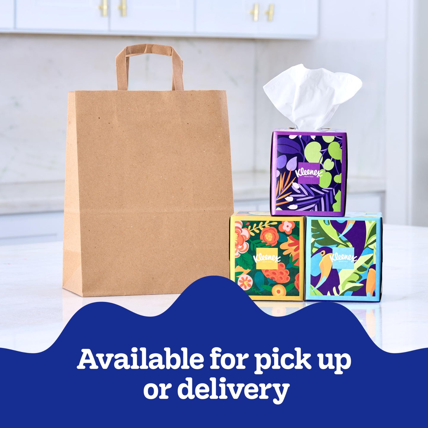 Kleenex Ultra Soft Facial Tissues, 4 Cube Boxes, 60 Tissues per Box