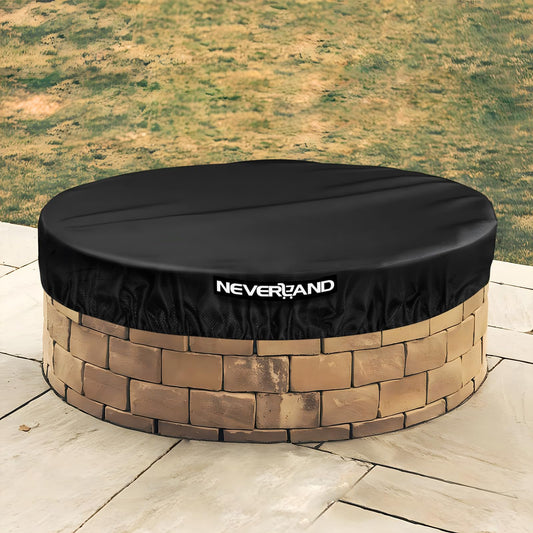 Fire Pit Cover Round, 52-57" Outdoor firepit cover for In-Ground Fire Pits
