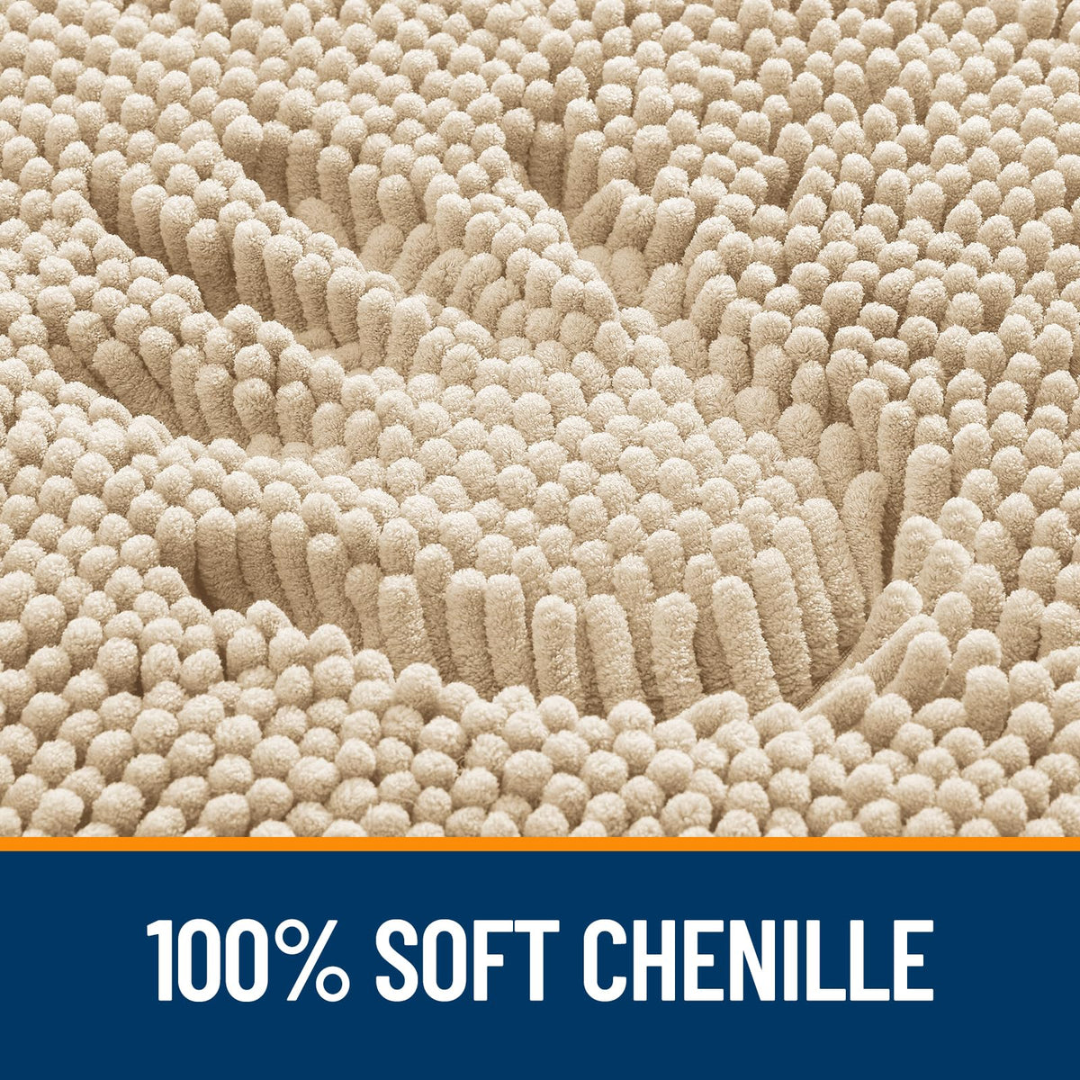 OLANLY Bathroom Rugs 30x20, Extra Soft Absorbent Chenille Bath Rugs