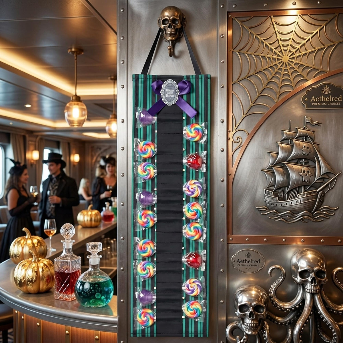 Welcome Foolish Cruisers Fish Extender Gifts Door Hanger Lollipop Holder