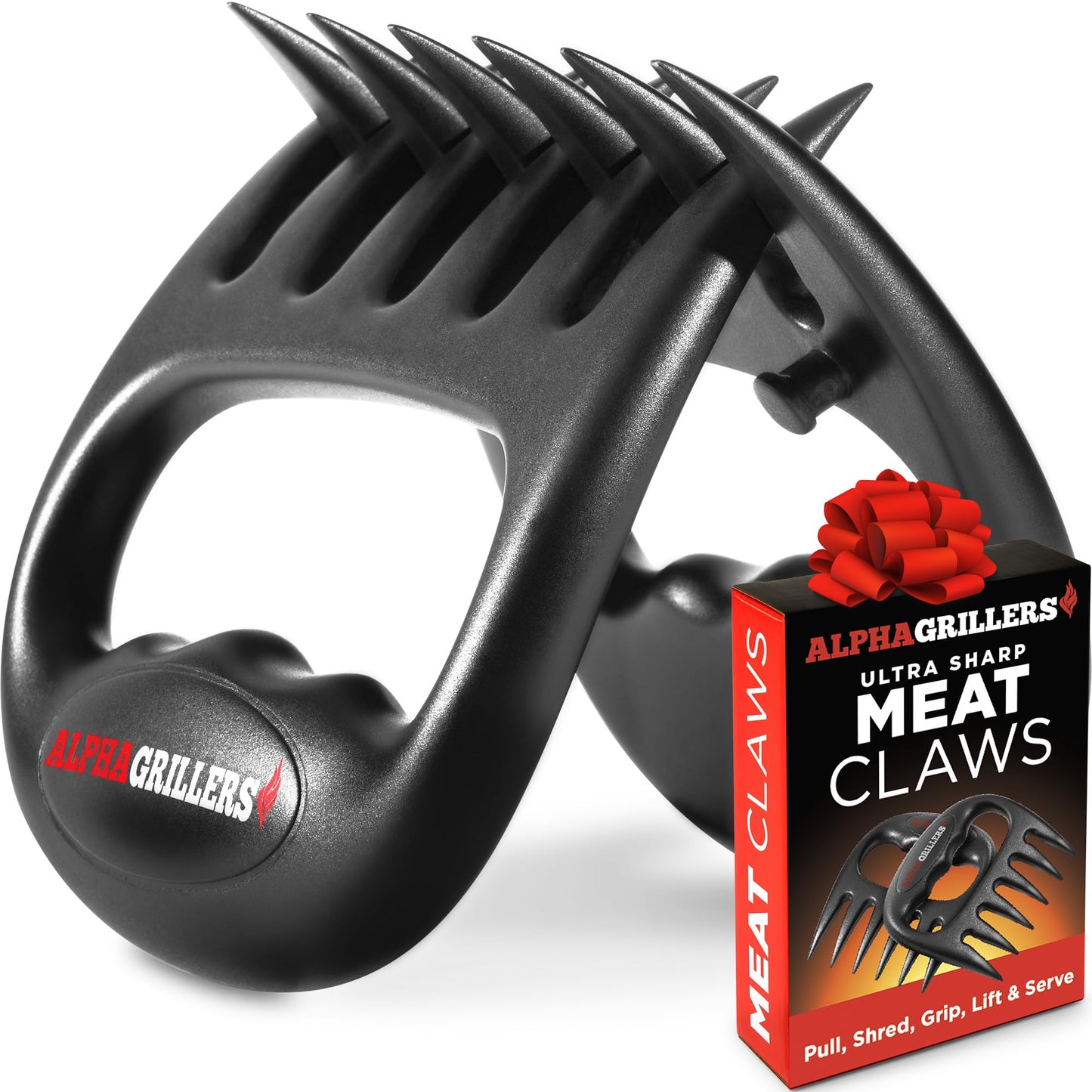 Alpha Grillers Meat Shredder Claws - Grilling Accessories Birthday Gifts for Men Dad Him Husband - BBQ Accessories Bear Claws Grill Puller for Cooking Shredding Barbecue Smoker Pulled Pork Chicken