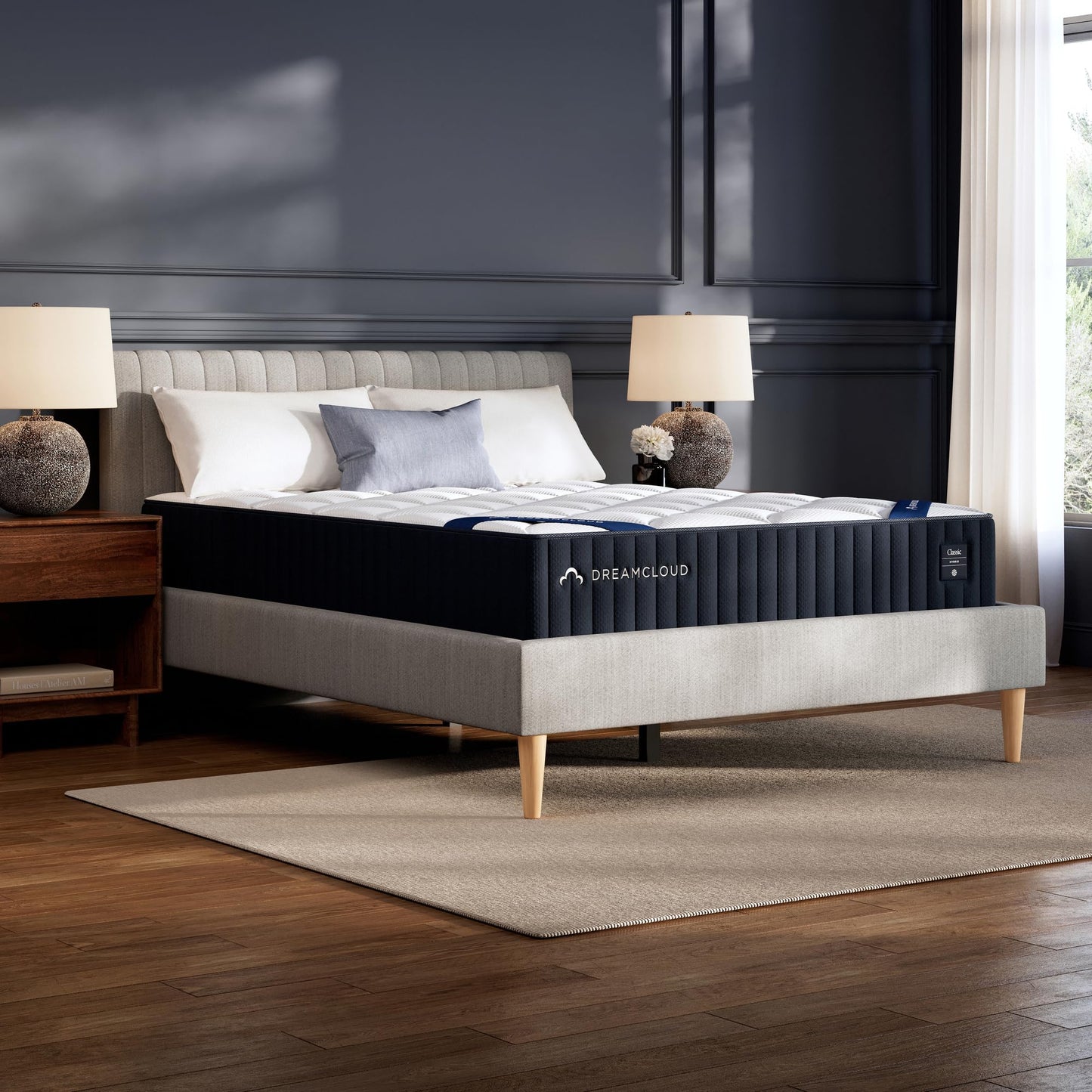 DreamCloud Classic 12" Full Mattress - Luxury Hybrid Gel Memory Foam - 365 Night Trial - Back Pain Relief - Fiberglass Free - Forever Warranty - Mattress in a Box - CertiPUR-US Certified