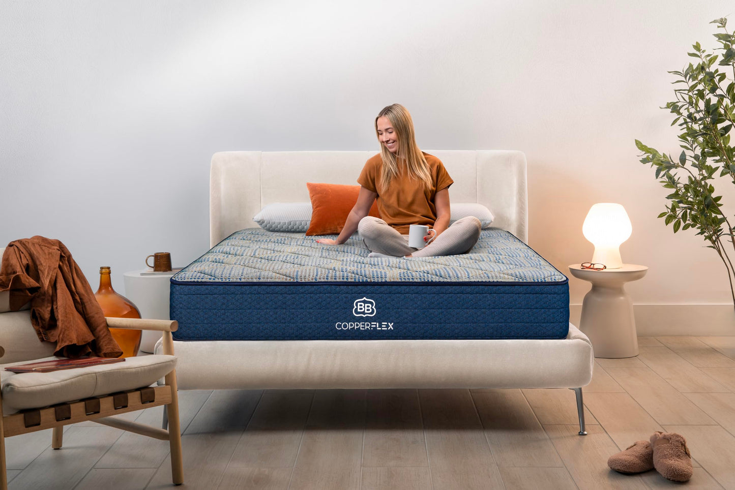 Brooklyn Bedding CopperFlex RV Hybrid 10 inch Olympic Queen Mattress
