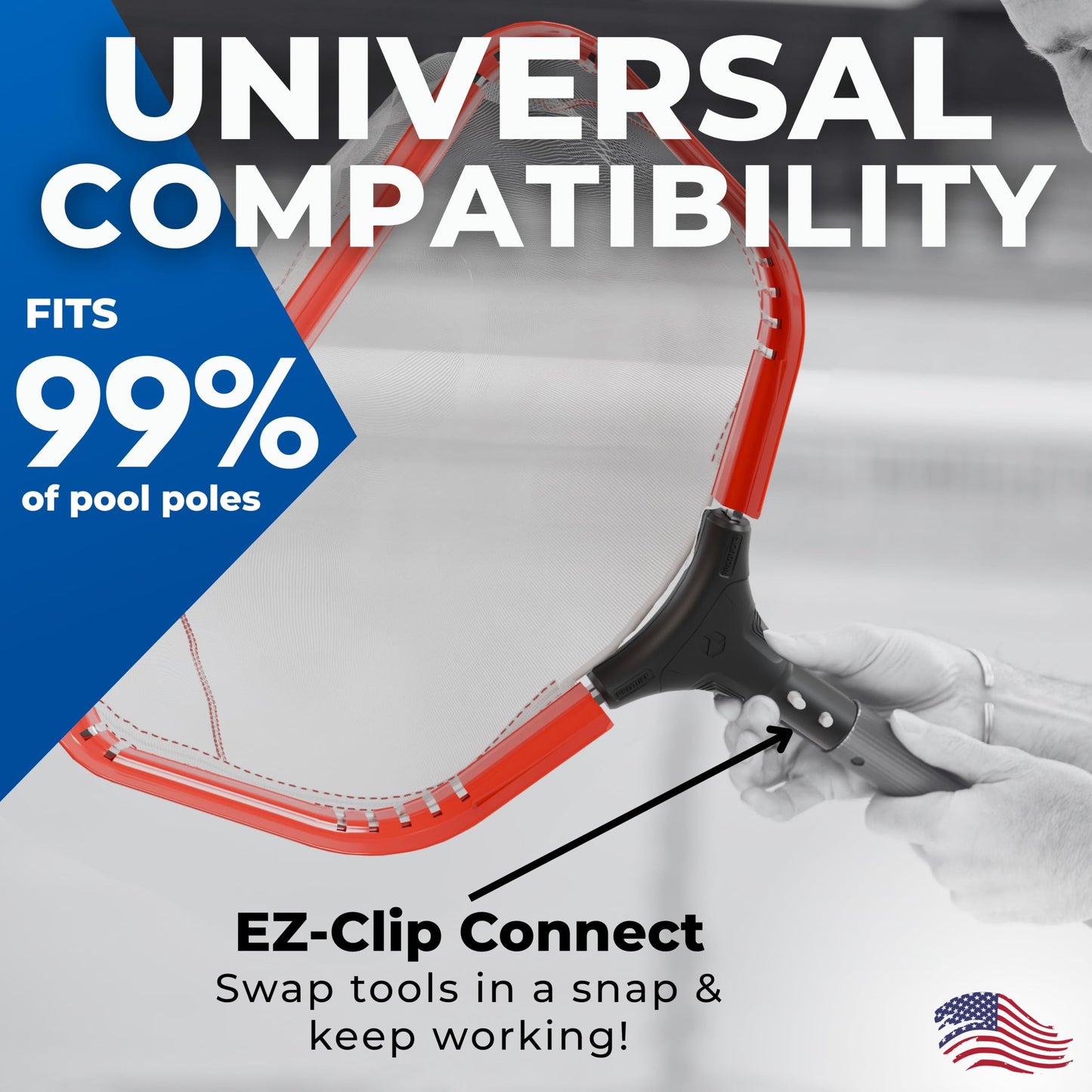 ProTuff 490 Promise 17.5in Pro Pool Silt Net, Fine Mesh, Cloudy Water