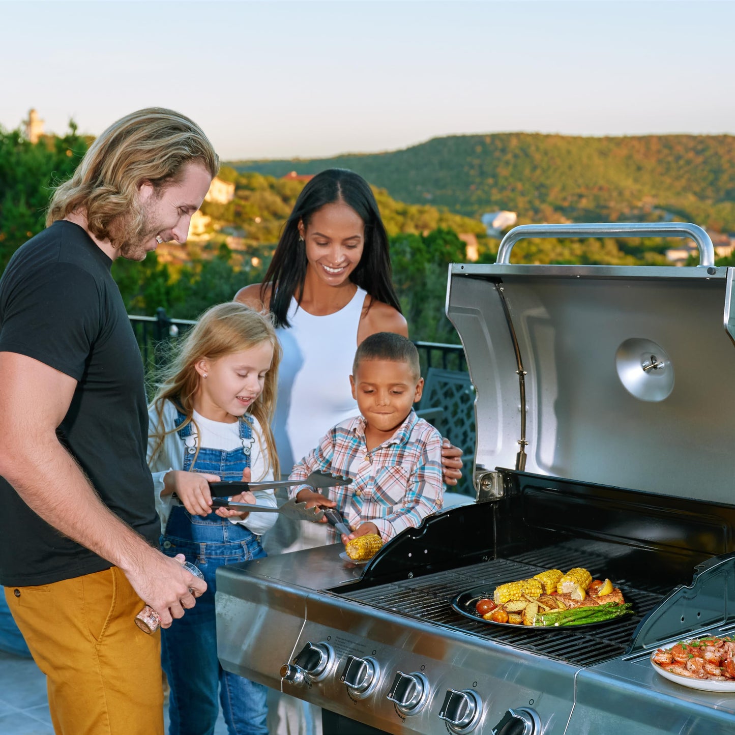 Oscarware 16” Round Porcelain Coated Grill Topper – Perfect for Kamado & Ceramic Smoker Grills, Ideal for BBQs, Grilling Meat & Pizza