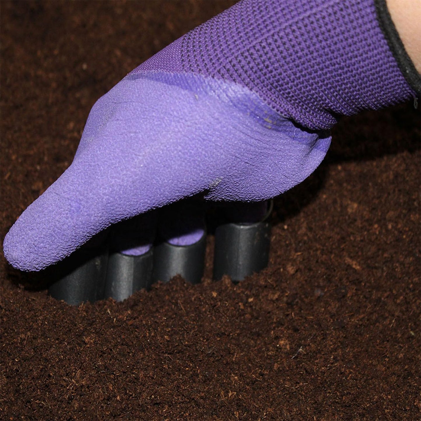 UIOOIU Gardening Gloves with Claws for Digging Planting and Weeding Gardening Gloves Waterproof Breathable Best Gift for Gardeners (One Pair Purple Double Claws)