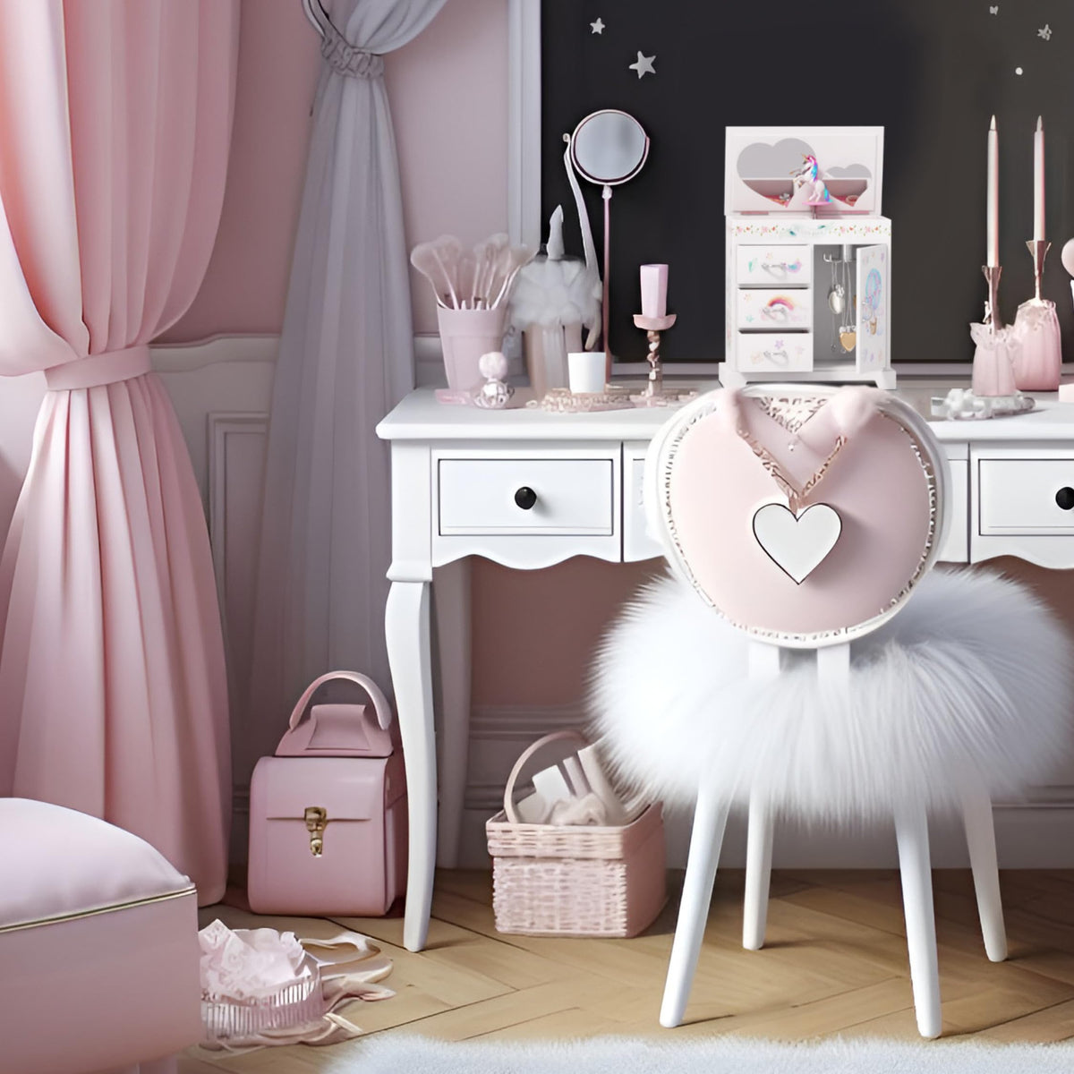 Pretty Me Unicorn Musical Jewelry Box for Kids - Gifts for Girls Ages 3-8