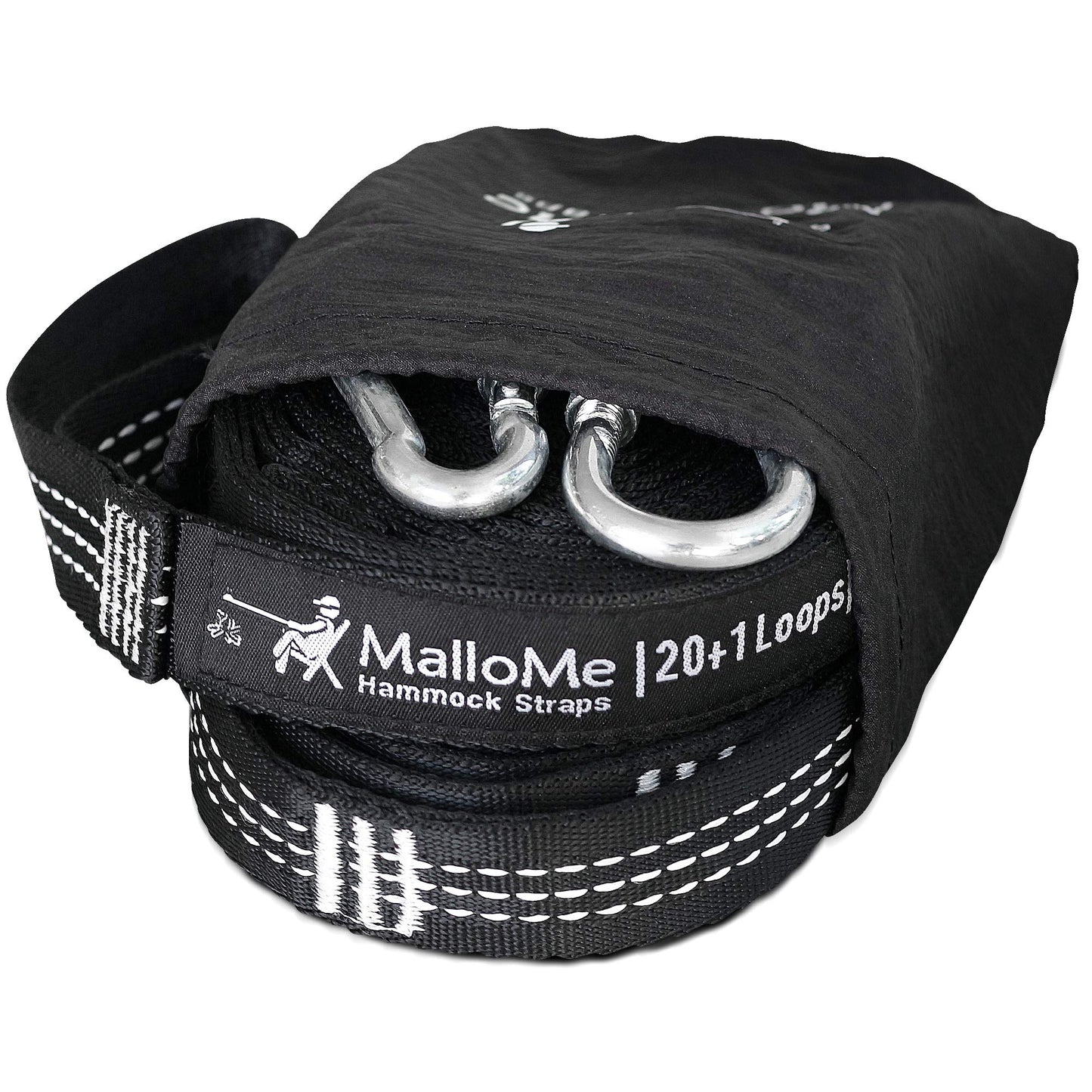 MalloMe Hammock Straps for Trees - Swing Straps - Multi-Purpose Hanging Kit, Heavy Duty Adjustable Tree Strap for Hammocks, Swings & Outdoor Use, Safe for Branch or Between 2 Trees