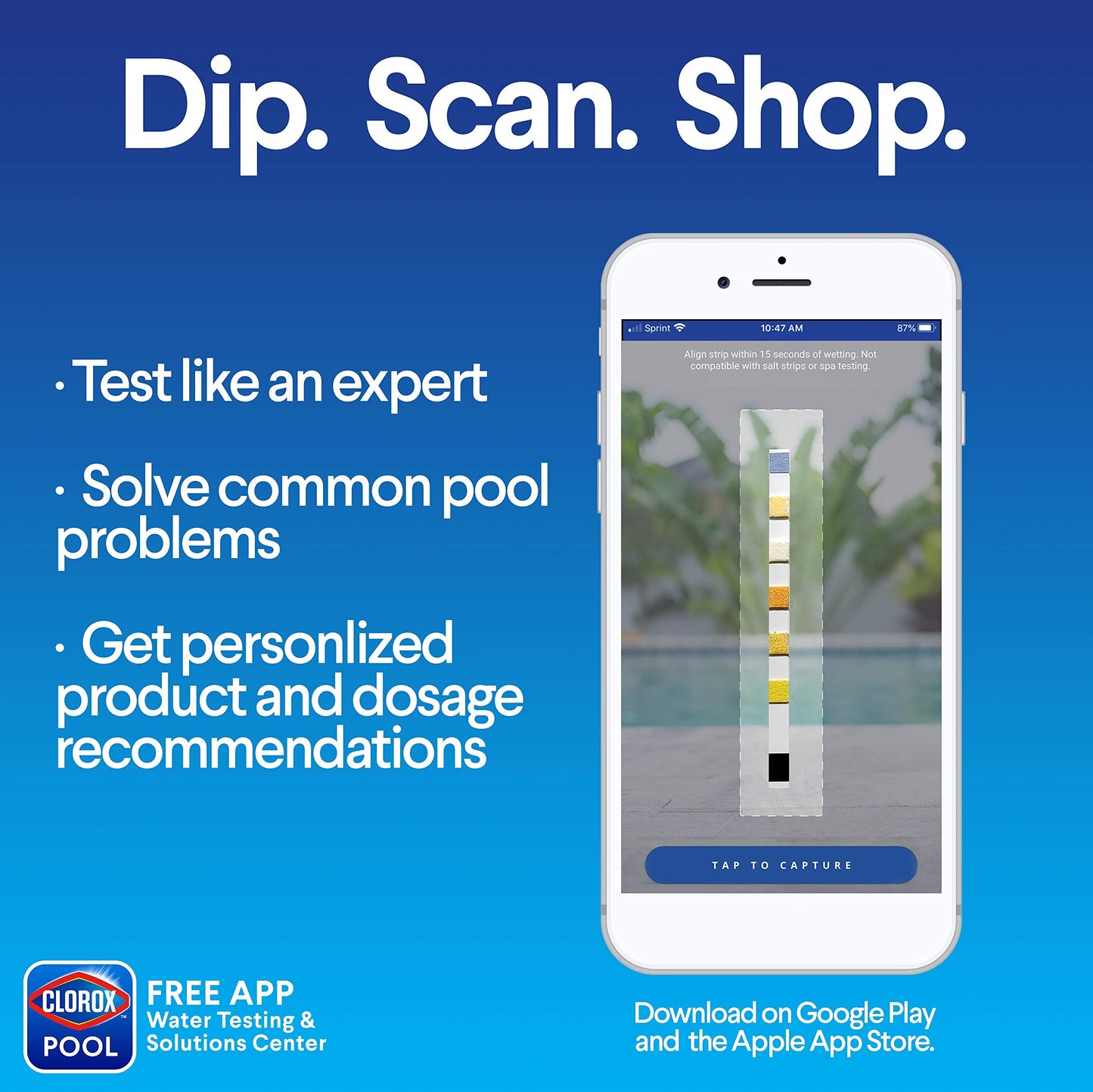 Clorox Pool&Spa My Pool Care Assistant, 50 Test Strips