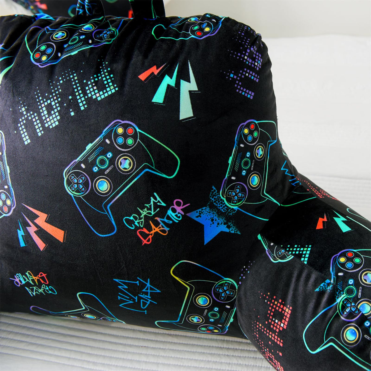A Nice Night 17" Kids Bed Wedge Reaing Pillows with Arms for Sitting