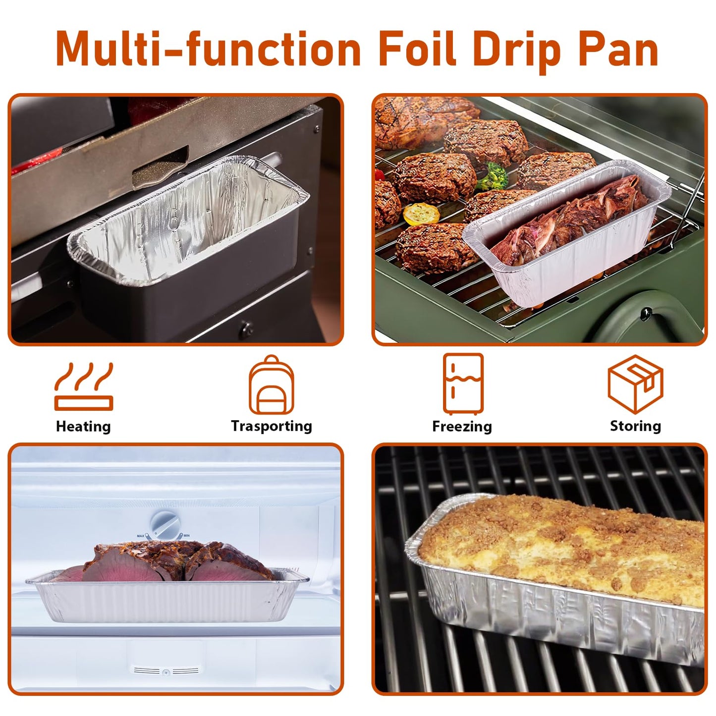 Whaleme Grease Cup Liners Compatible with Blackstone Griddle 5017 - Griddle Accessories, Disposable Grill Tray, Aluminum Foil Drip Pan Grease Catcher Cup Liner for 17, 22, 28, 36 Inch (30 Pack)