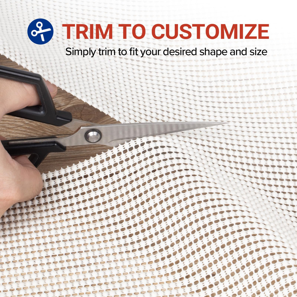 Jorvila Non-Slip Rug Pad Gripper 8x10 Ft