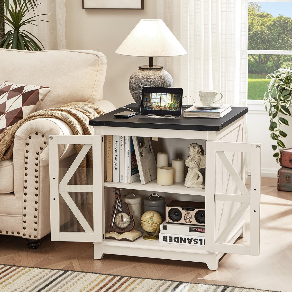 Joaxswe Farmhouse Coffee Table Sets 3