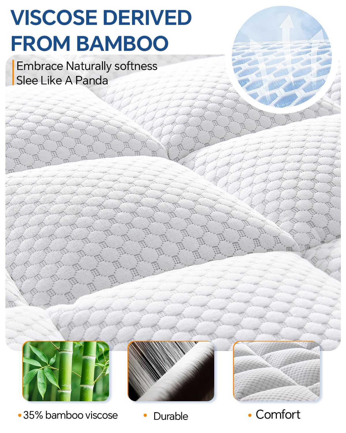BEDELITE Twin XL Mattress Topper College Dorm Room Essentials, Dual Layer 4 Inch Memory Foam Mattress Topper, 2 Inch Pilow Top Mattress Pad and 2 Inch Gel Foam Mattress for Pressure Relief